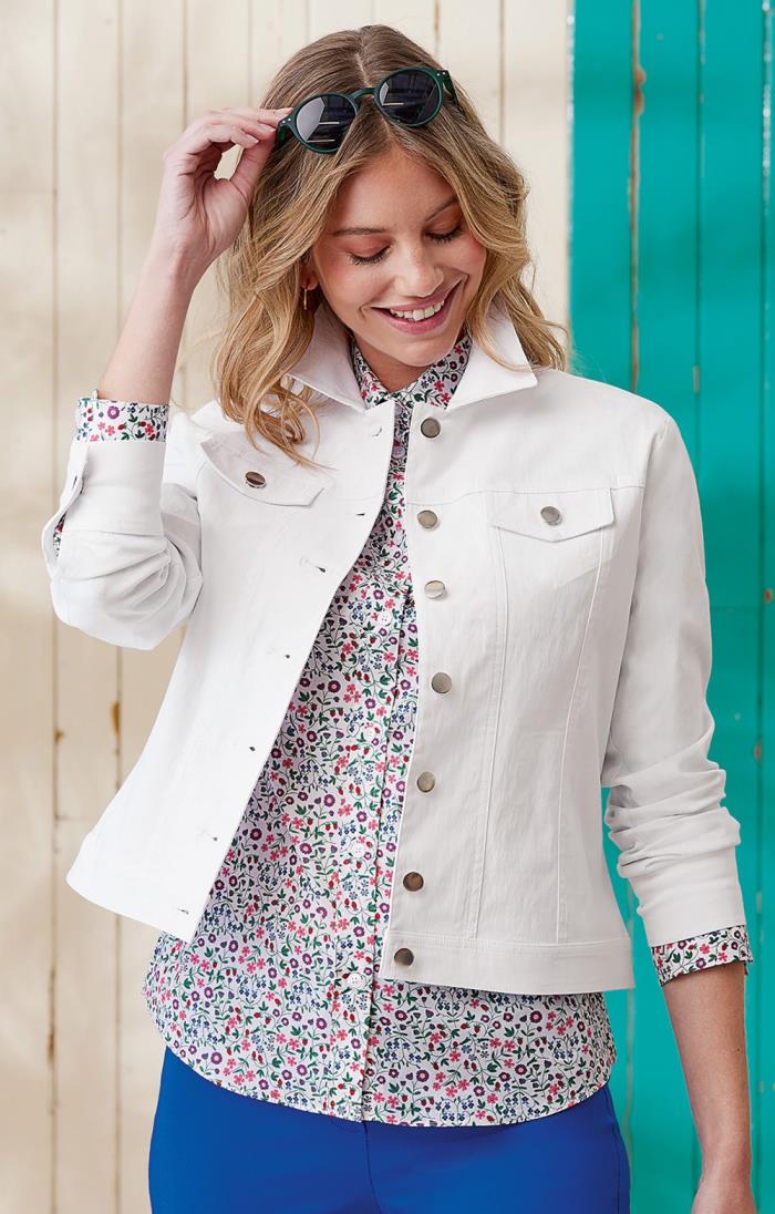 Mayoral Girls White Embroidered Denim Jacket – Lively Kids