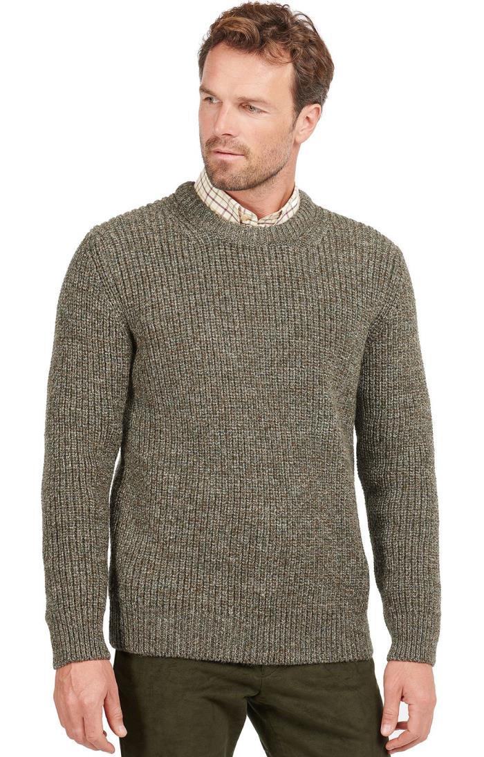 Barbour Tyne Crew Neck | Men's Lambswool Knitwear | House Of Bruar