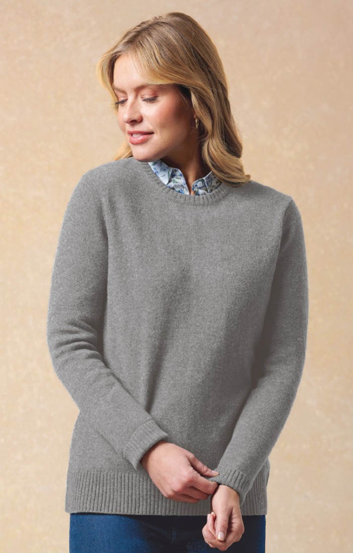 Ladies Lambswool Crew Neck - House of Bruar