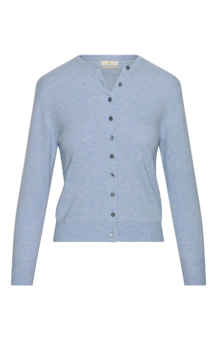 BATONER CHOMA CREW NECK CARDIGAN グレーブルー BATONER CHOMA CREW