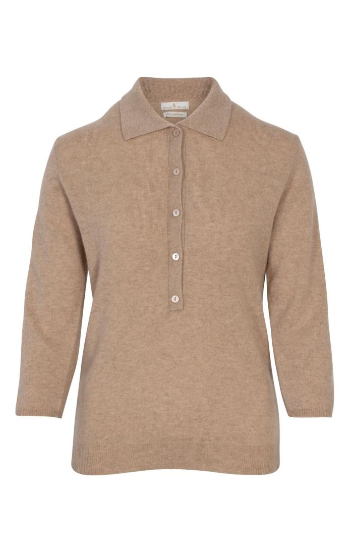 ladies brown polo shirt