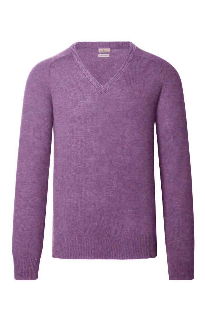 Men s 2 Ply Lambswool V Neck
