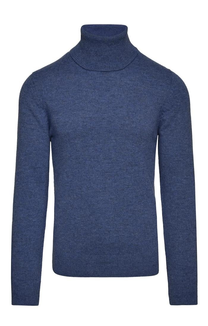 Mens Classic Roll Neck Sweater - House of Bruar