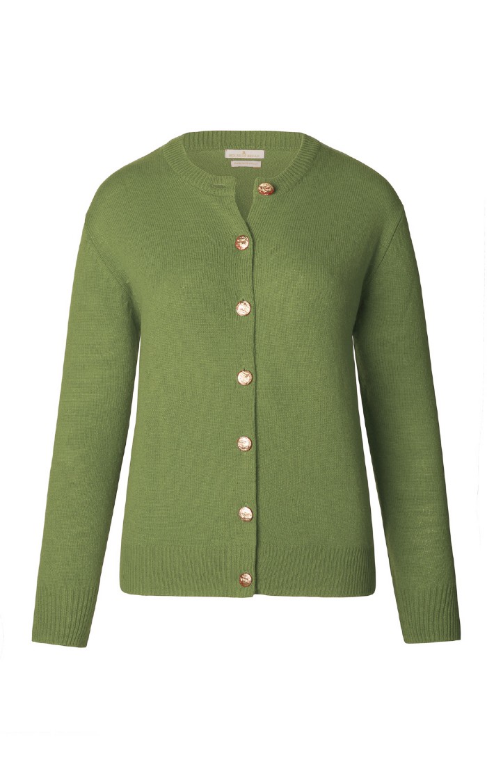 House of Bruar Lambswool Crew Neck Cardigan House of Bruar