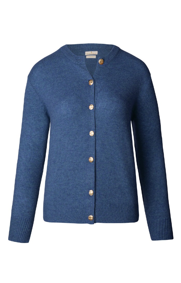 House of Bruar Lambswool Crew Neck Cardigan House of Bruar