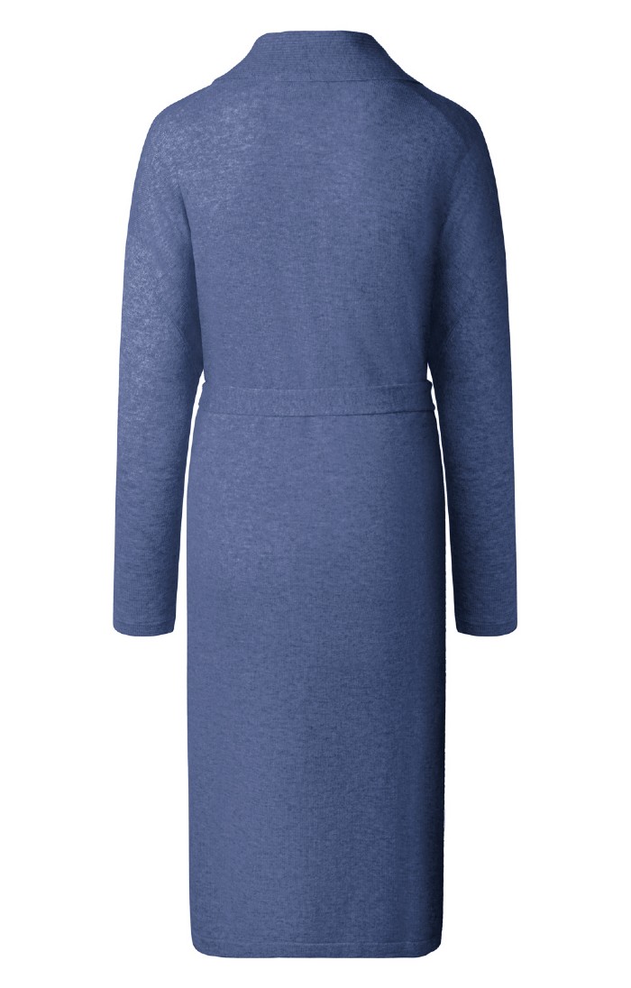 Ladies Pure Cashmere Dressing Gown, Natural - House of Bruar