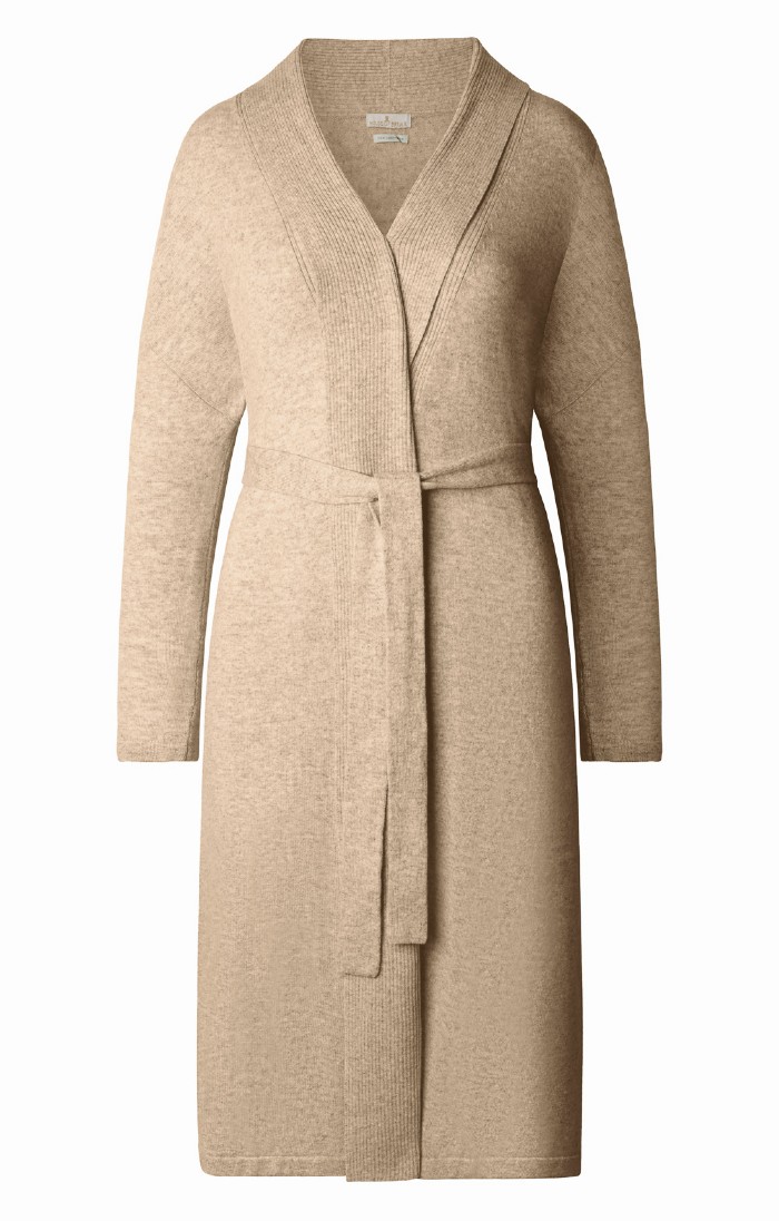 Ladies Pure Cashmere Dressing Gown, Natural - House of Bruar Ladies Pure Cashmere Dressing Gown, Natural - House of Bruar