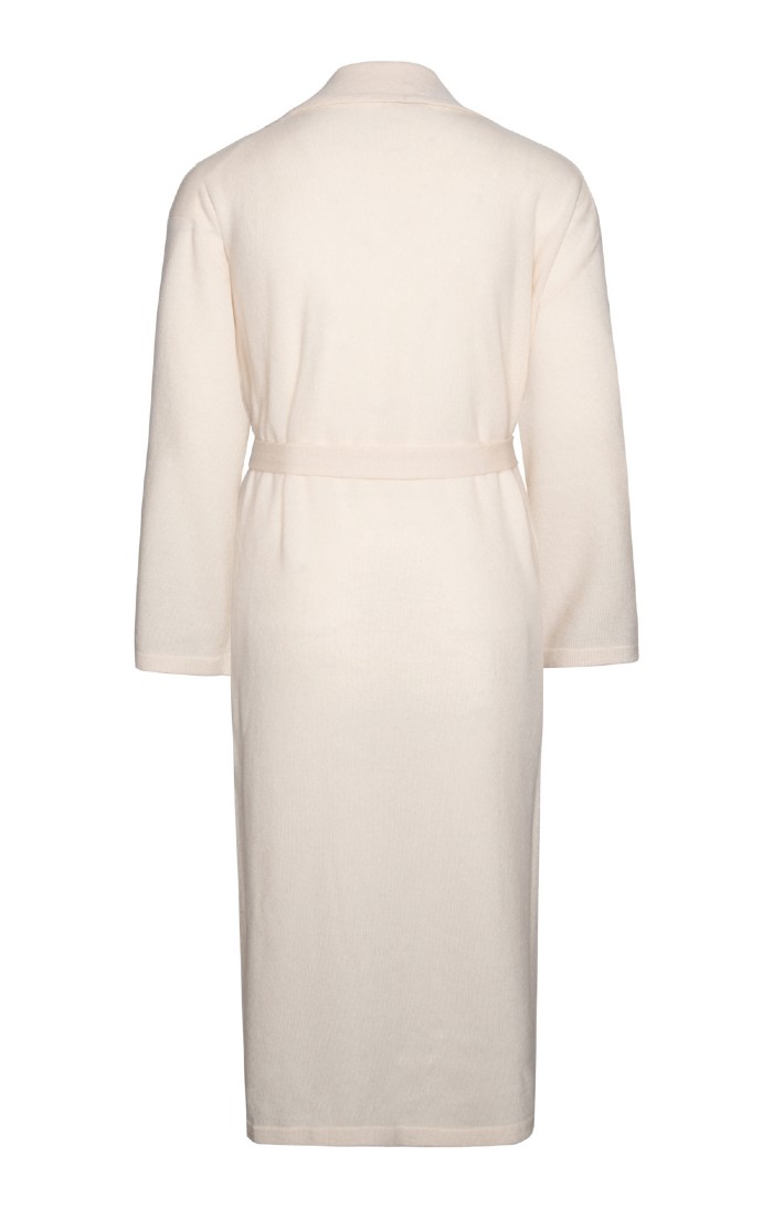 Ladies Pure Cashmere Dressing Gown, Natural - House of Bruar Ladies Pure Cashmere Dressing Gown, Natural - House of Bruar