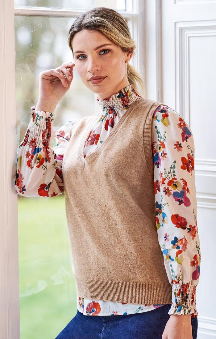 Cashmere on sale vest womens