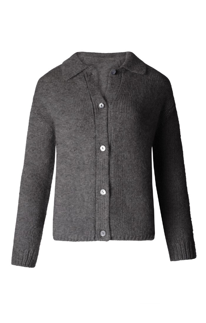 Charcoal grey cardigan ladies deals
