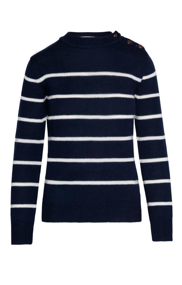 Ladies Pure New Wool Breton Jumper House of Bruar