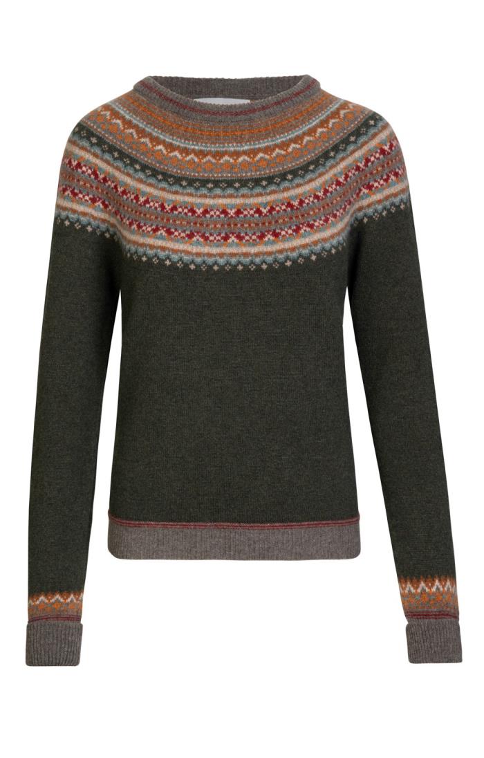 Ladies Merino Alpine Short Sweater House of Bruar
