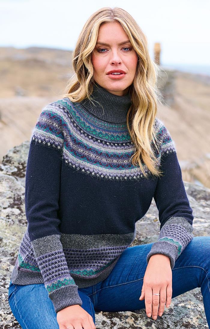 Ladies Alpine Roll Sweater - House of Bruar