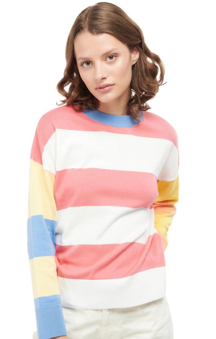 Barbour jumper womens best sale Pink