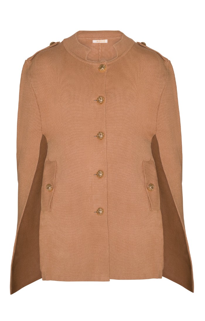 Ladies Knit Military Cape House of Bruar
