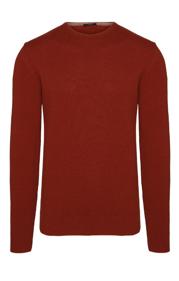 Men s Crew Neck Sweater with Elbow Patch House of Bruar