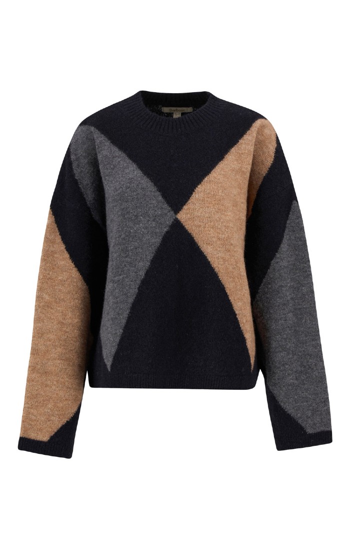 Ladies Barbour Sabrina Knit Jumper, Multi House of Bruar