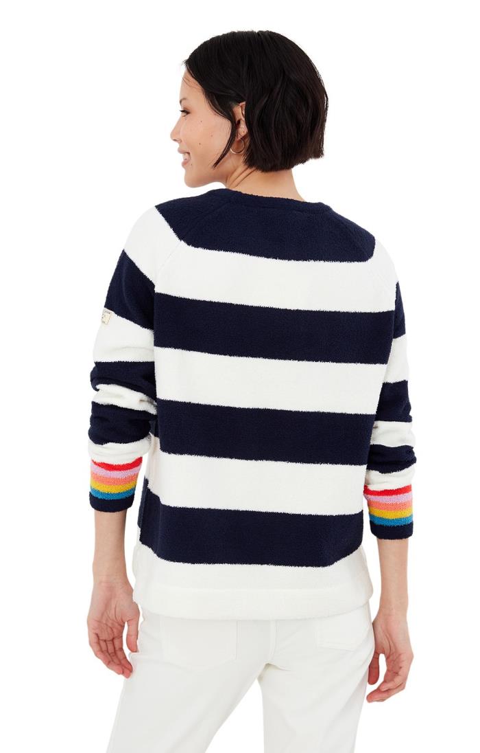 Ladies Joules Seaport Chenille Raglan 