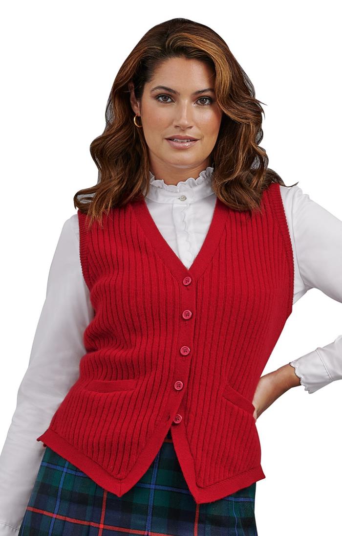 Ladies Lamora Rib Waistcoat