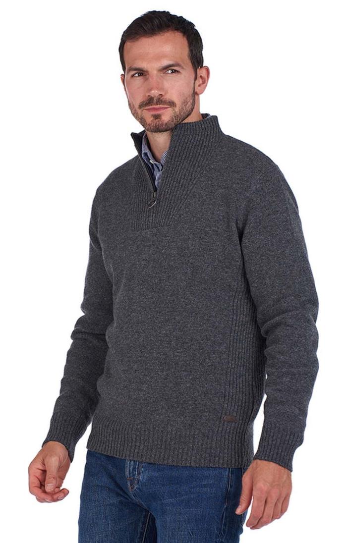 Mens Barbour Nelson Essential Half Zip Jumper - House of Bruar