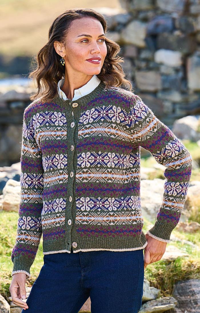 Shetland Fairisle Cardigan House of Bruar