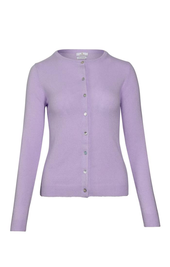 Ladies 2 Ply Cashmere Cardigan - House of Bruar