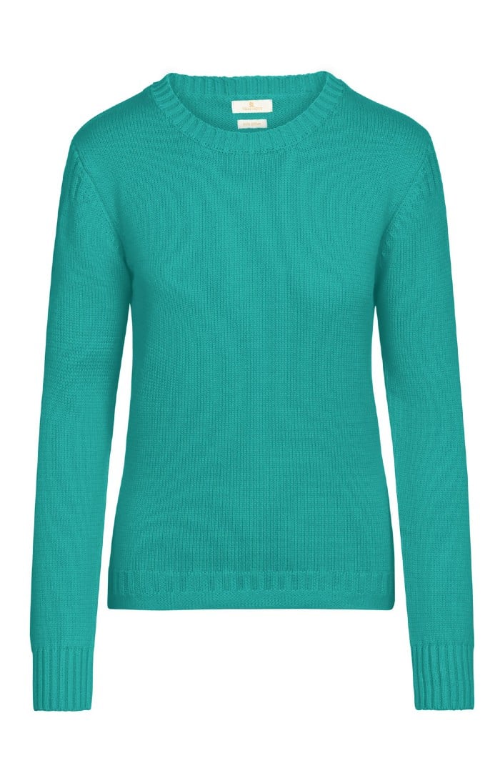 Ladies Cotton Guernsey Sweater 5gg - House of Bruar