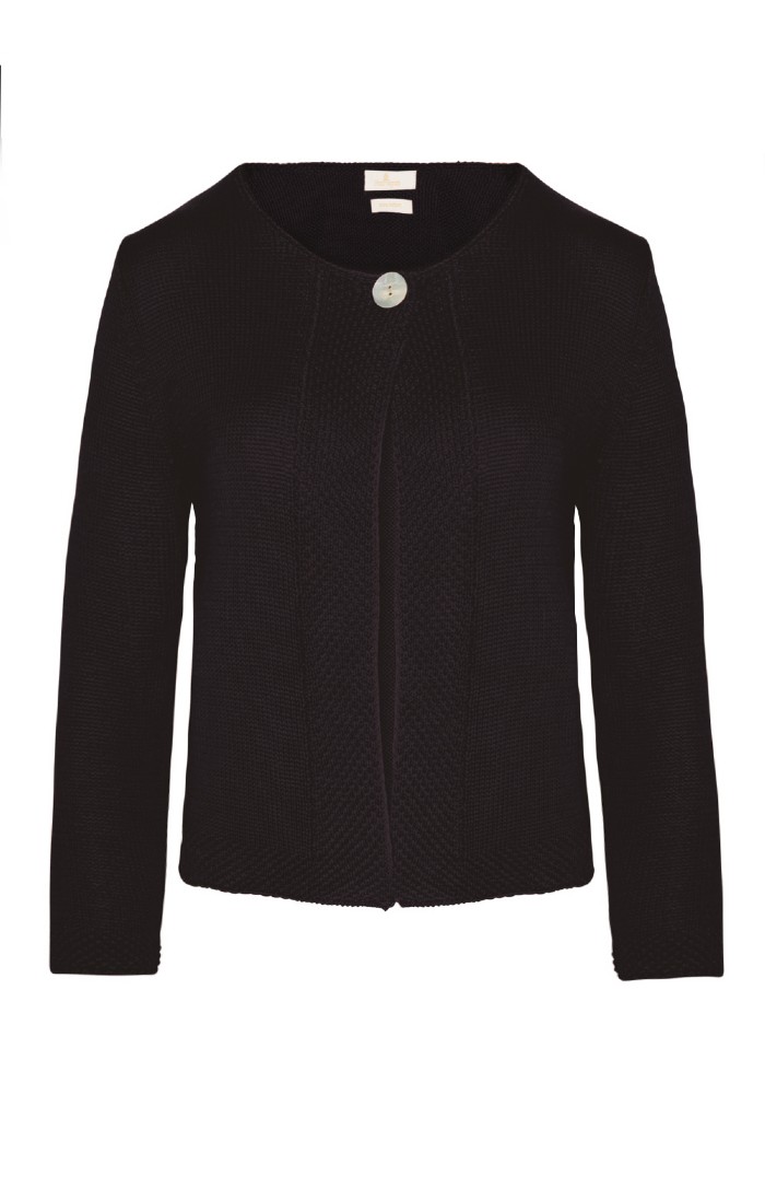 Black cotton cardigan ladies discount
