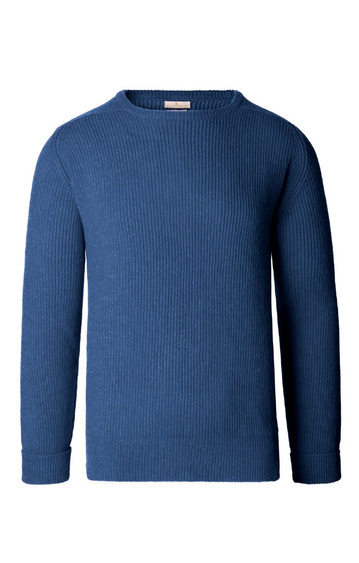 Men s Lambswool Fisherman s Rib Sweater