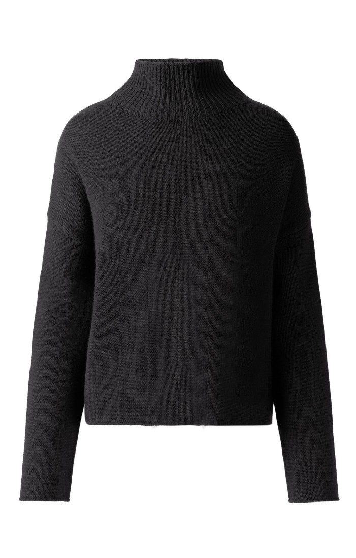 Standard Issue Okewa Crop Funnel Neck - Black main image 1