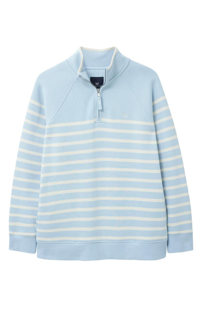 Ladies Crew Clothing Half Zip Sweatshirt