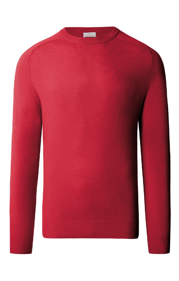 House of Bruar Cashmere Crew Neck - Red