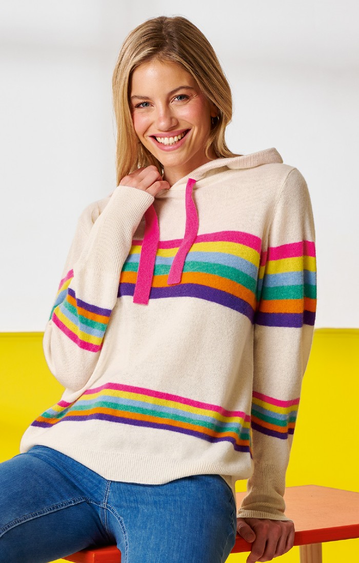 Cashmere shop hoodie womens