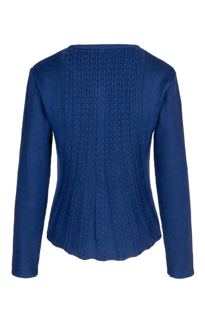 Royal blue cardigan ladies top
