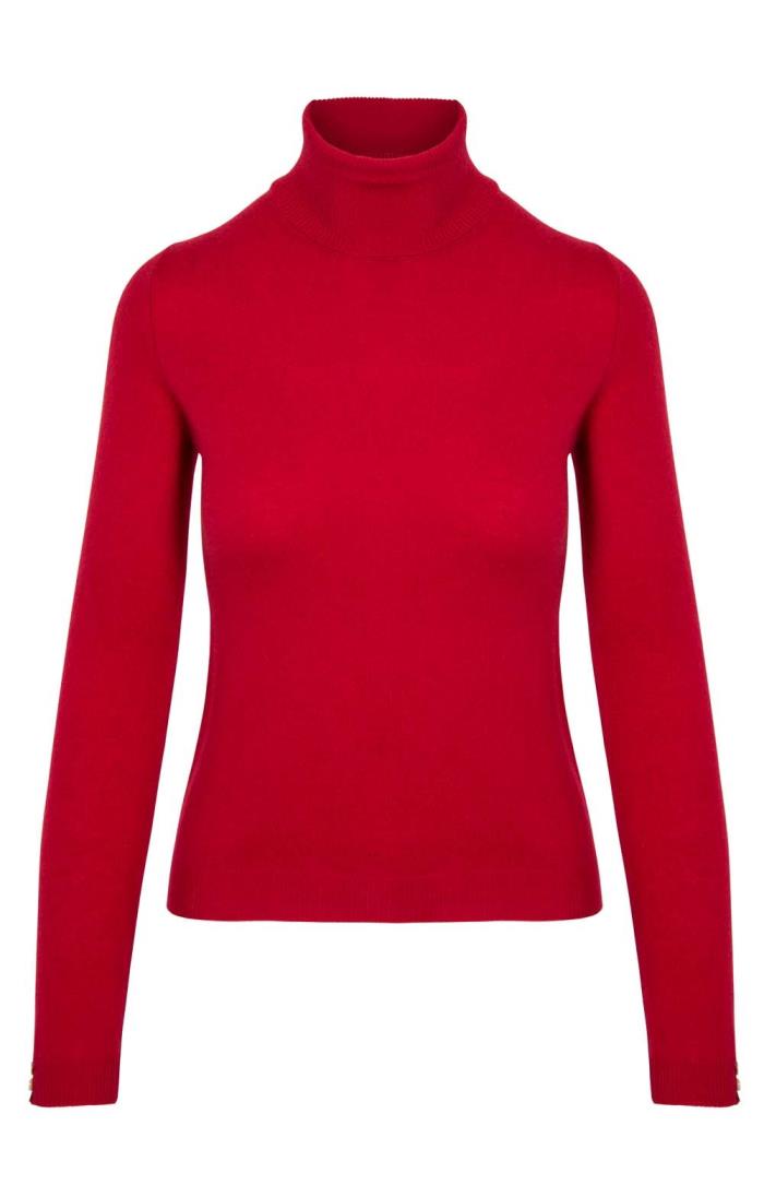 Ladies Cashmere Roll Neck Ladies' Knitwear House Of Bruar