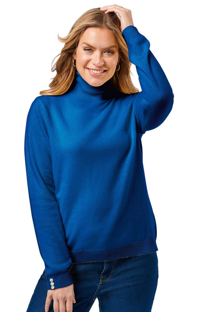 Ladies Cashmere Roll Neck Ladies' Knitwear House Of Bruar