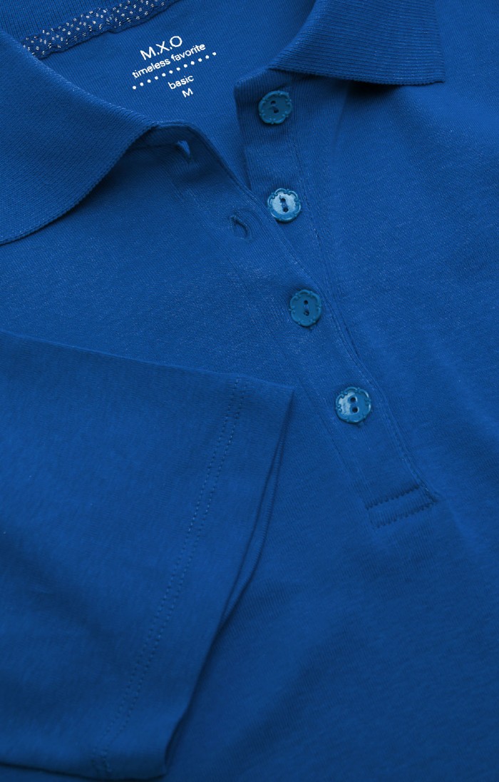 Ladies Plain Short Sleeve Polo, Natural House of Bruar