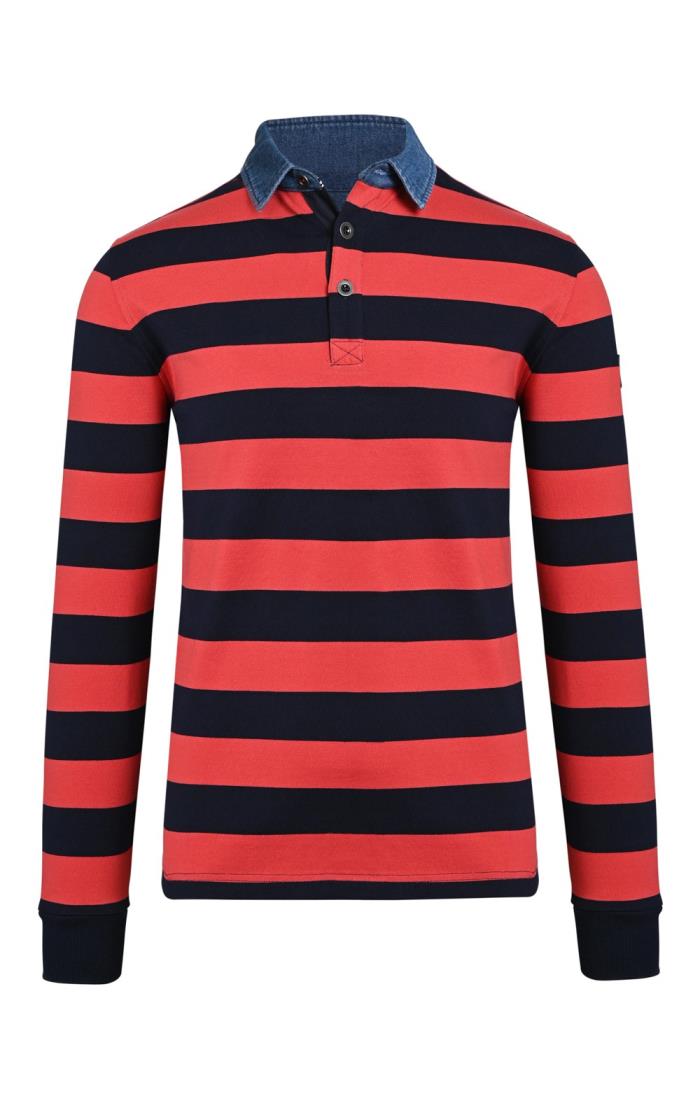 Men’s Baileys Denim Collar Rugby Shirt House of Bruar