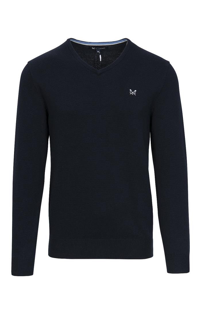 Mens Crew Clothing Foxley V Neck 