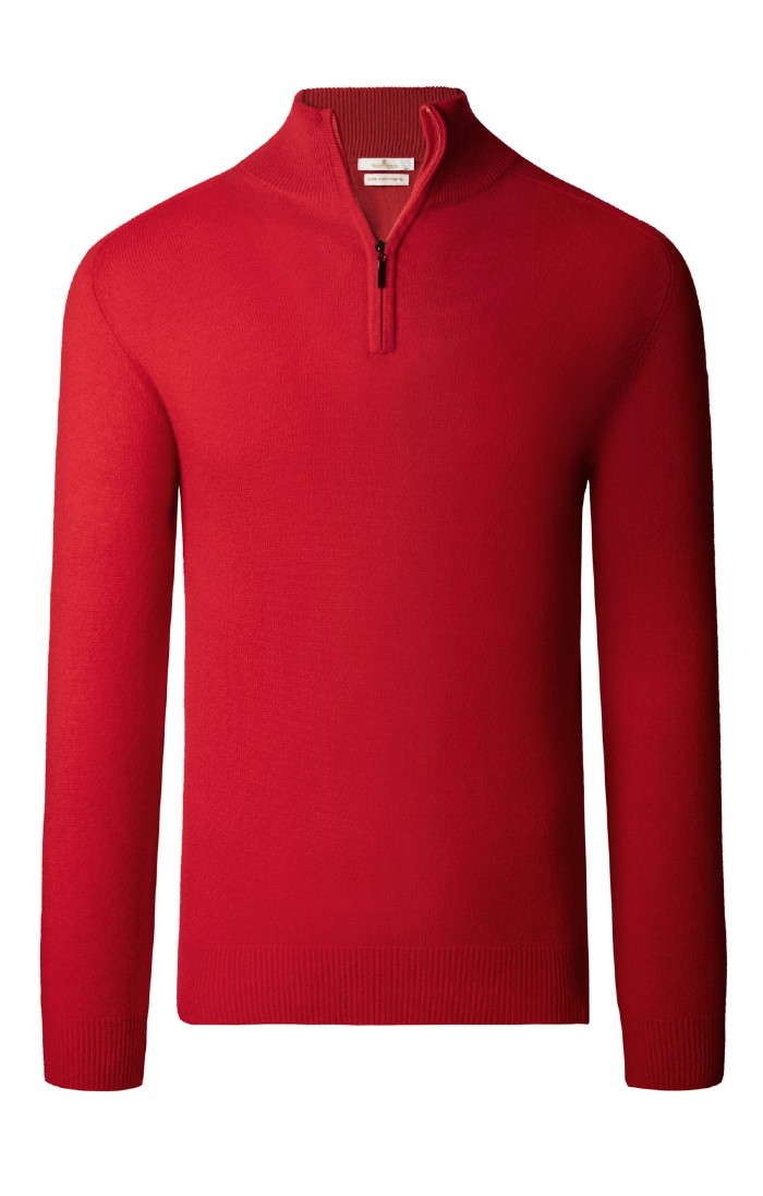 Mens Cashmere T-Zip - House of Bruar