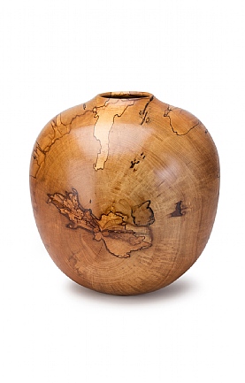 Turned Spalted Beech Vase by Angus Clyne