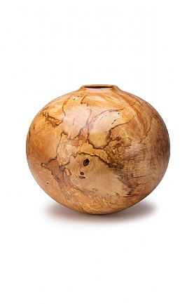 Turned Spalted Sycamore Vase by Angus Clyne