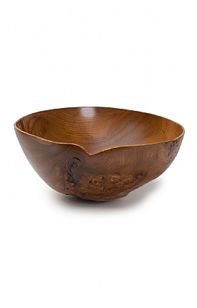 Wet Turned Burr Elm Bowl (158) by Angus Clyne