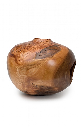 Wet Turned Burr Elm Vase by Angus Clyne (97)