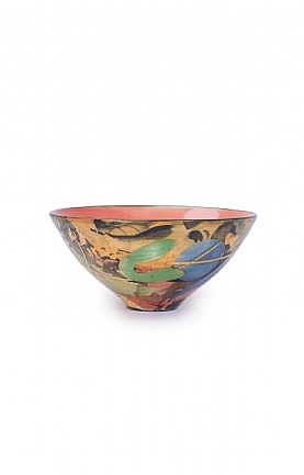 Leaves and Stalks Small Red Bowl by Sophie MacCarthy Leaves and Stalks Small Red Bowl by Sophie MacCarthy