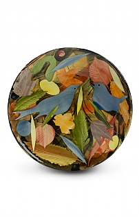 Birds and Leaves Small Plate by Sophie MacCarthy Birds and Leaves Small Plate by Sophie MacCarthy