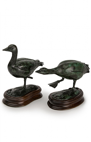 Pair of Greylag Geese by Patricia Northcroft
