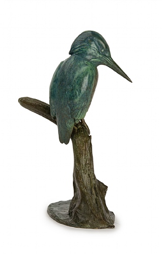Kingfisher on Branch by Patricia Northcroft