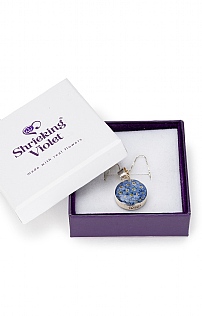 Real Flower Medium Round Pendant