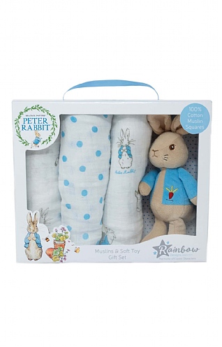 Beatrix Potter Toy and Muslin Gift Set